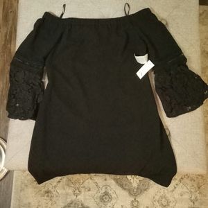 Eliza J off the shoulder shift dress